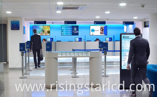 32 inch 1500 brightness bank advertising machine