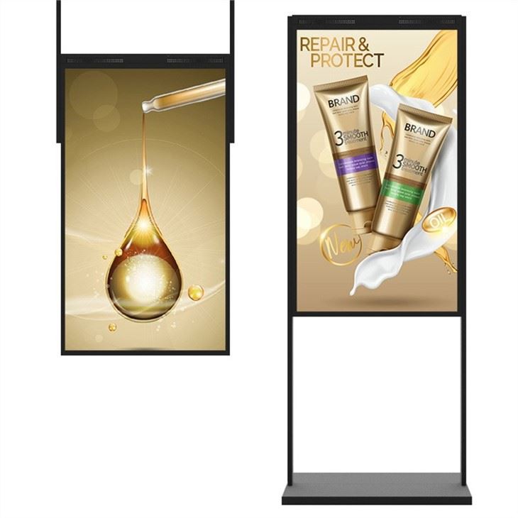 55 Inch 2000nit Floor Stand Window Advertising Screen